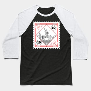 New York Stamp Design Baseball T-Shirt